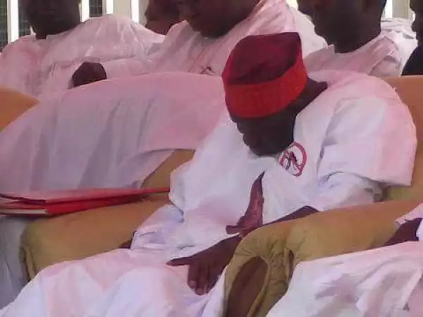 Photo: Kano State Governor Sleeping In Public?